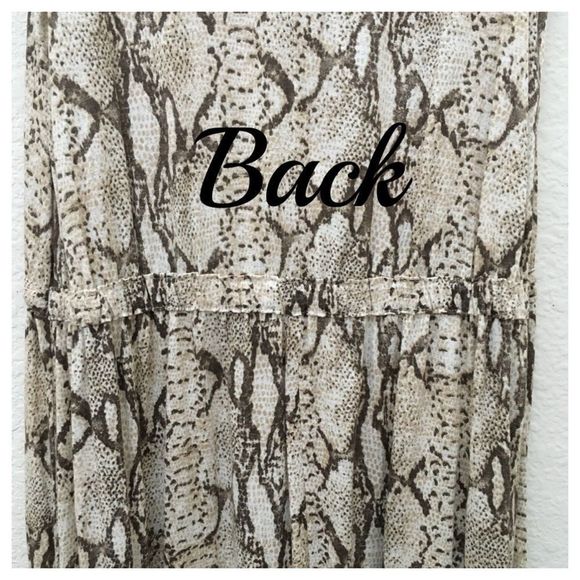 COPY - H&M Python Print Jersey Viscose Drawstring Dress - Picture 4 of 6